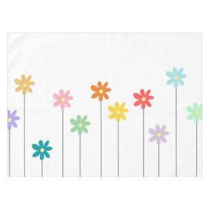Vintage farbige Blume Tischdecke
