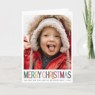 Vintage Farbige Frohe Weihnachten Süße Sterne Foto