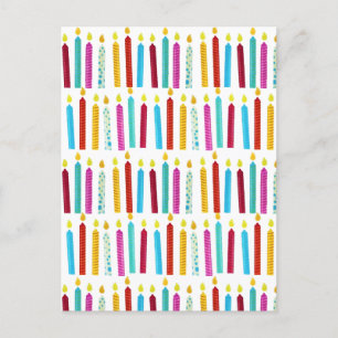 Vintage Farbige Geburtstagskandale Party Feiertagspostkarte