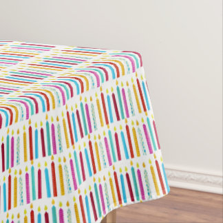 Vintage Farbige Geburtstagskandale Party Tischdecke