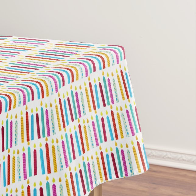 Vintage Farbige Geburtstagskandale Party Tischdecke (Beispiel)