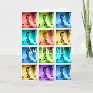 VINTAGE FARBIGE KAMERA TYP SAG CHEESE VINTAGE KARTE