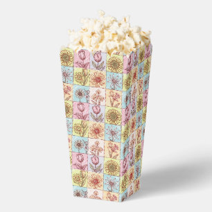 Vintage Farbige trendige Blumen Muster Geburtstag Geschenkschachtel
