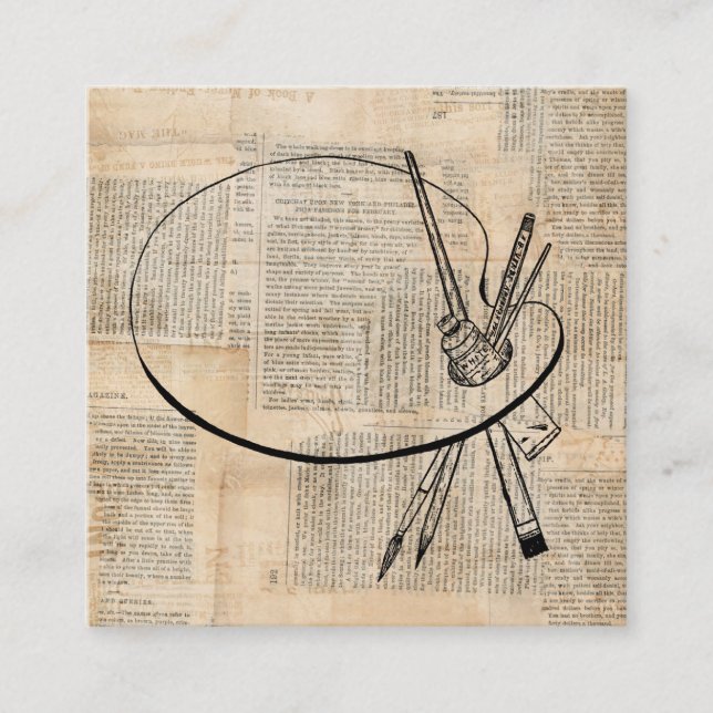 Vintage Farbpalette Begleitkarte (Vorderseite)