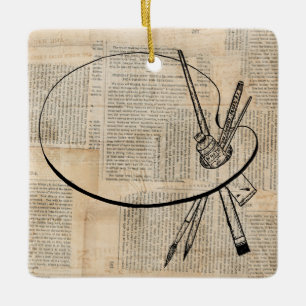 Vintage Farbpalette Keramikornament