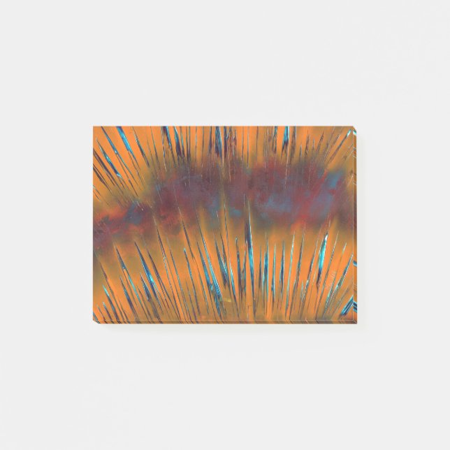 Vintage Farbschattierungen Post-it Klebezettel (Vorderseite)