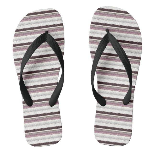 Vintage Farbstreifen Flip Flops (Fußbett)
