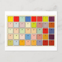 Vintage Farbtabelle für das Einfärben von Fotos Po