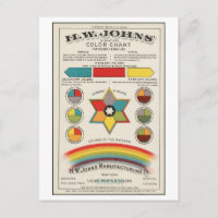 Vintage Farbtabelle für Schulen und Familien