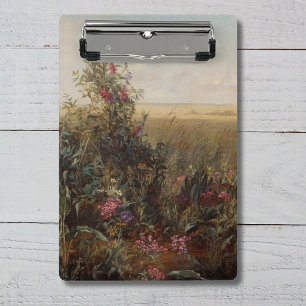 Vintage Farbwiese mit Wildblumen Design Mini Klemmbrett