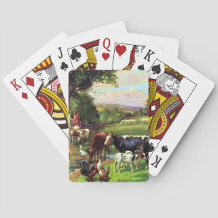 Vintage Farm Spielkarten