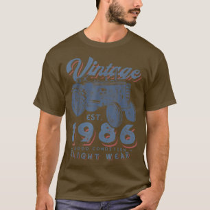 Vintage Farmer Traktor established 1986 36. Geburt T-Shirt