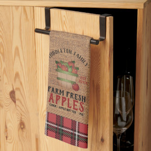 Vintage Farmhouse 🍎Äpfel Geschirrtuch