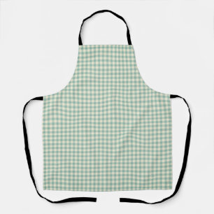 Vintage Farmhouse Gingham, Blau & Beige Schürze