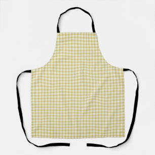 Vintage Farmhouse Gingham, Hellgrün & Beige Schürze