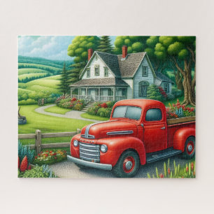Vintage Farmhouse-LKW Puzzle