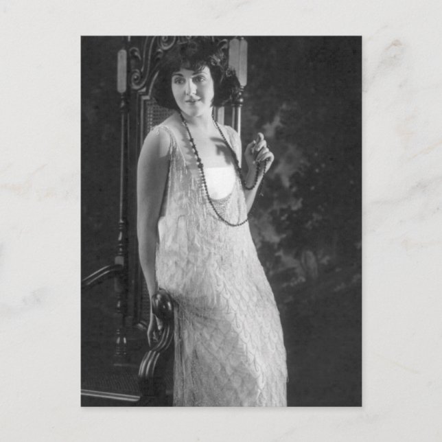 Vintage Fashion der 1920er-Jahre Postkarte (Vorderseite)