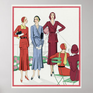 Vintage Fashion Illustration Poster