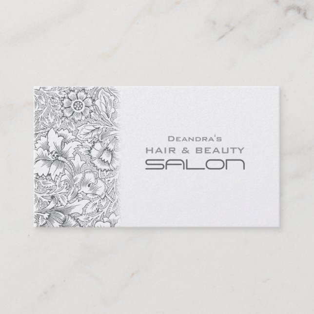 Vintage Fashion Salon Termin Business Card (Vorderseite)