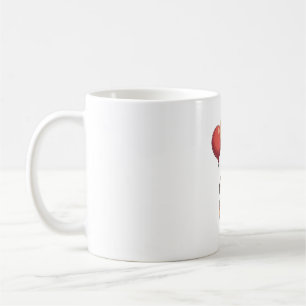 Vintage Faultier Ballons Retro Süße Tierdesign 2 Kaffeetasse