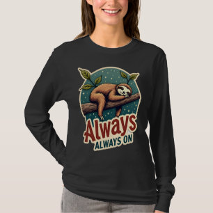 Vintage Faultier Faules Zitat Lustig Energieeffizi T-Shirt