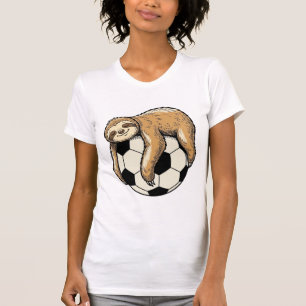 Vintage Faultier Fußball Cute Tier Shirt Design
