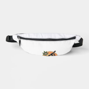 Vintage Faultier Vektor Retro-Wildlife-Abzeichen 2 Bauchtasche