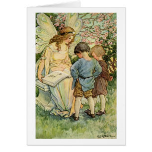 Vintage - Fee beim Vorlesen mit Kindern,