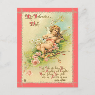 Vintage Fee Valentine Postkarte