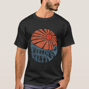 Vintage-Feeling salzig Retro 70er Strandurlaub Cut T-Shirt