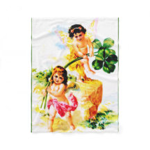 Vintage Feen Flanelldecke