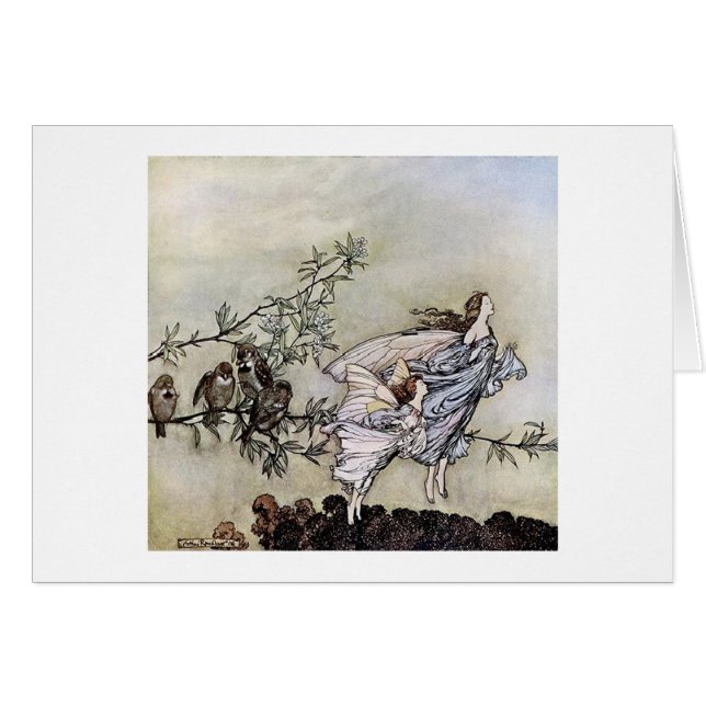Vintage - Feen im Flug, (Vorderseite (Horizontal))