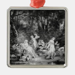 Vintage Feen Im Wald Fairycore Ornament Aus Metall