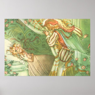 Vintage feenhafte Geschichte, Poster