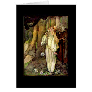 Vintage feenhafte Geschichten-Karte