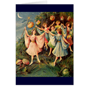 Vintage feenhafte Karte