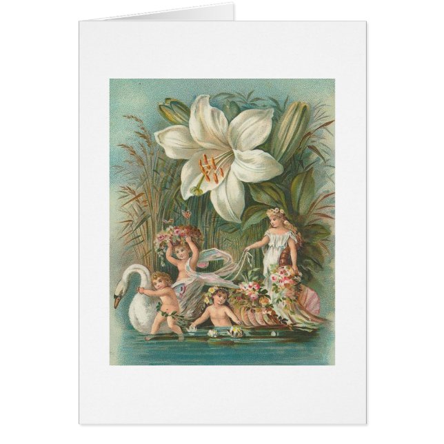 Vintage feenhafte Karte (Vorne)