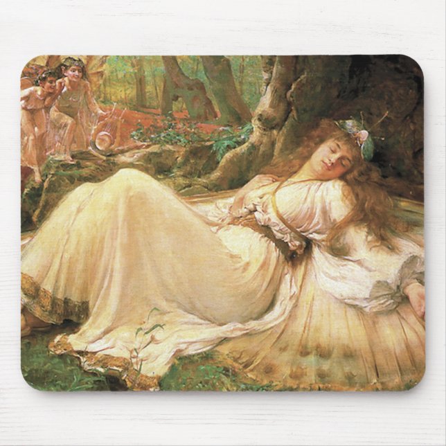 Vintage feenhafte Prinzessin Mousepad (Vorne)