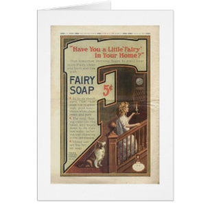 Vintage feenhafte Seifen-Anzeige,