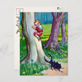 Vintage Fehlerangriff Postkarte