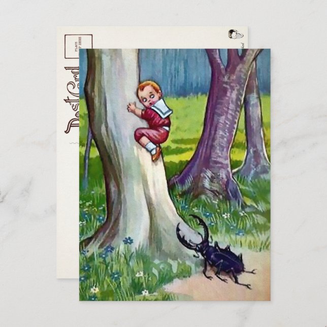 Vintage Fehlerangriff Postkarte (Vorne/Hinten)