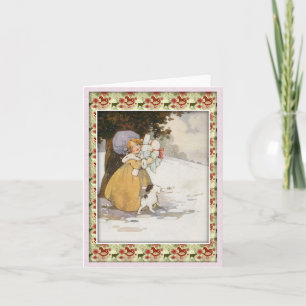 Vintage Feiertags-Szene Feiertagskarte