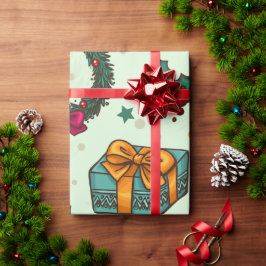 Vintage-Feiertagsfavoriten Geschenkpapier