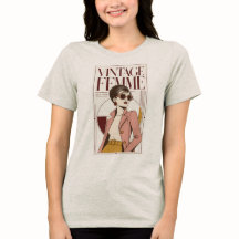 Vintage Femme 1960er Mode Damen Grafik