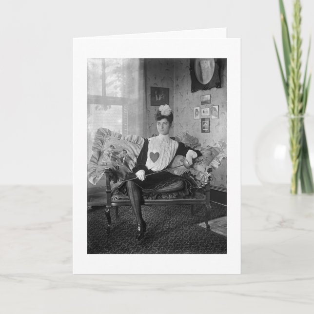 Vintage Fencer-Karte Karte (Vorderseite)