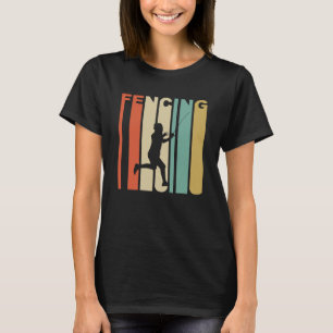 Vintage Fencing Grafik 2 T-Shirt