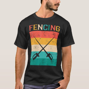 Vintage Fencing Schwertsman Fencing Fans Player Fa T-Shirt