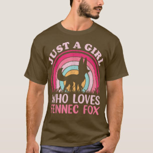 Vintage Fennec für Liebhaber nur ein Mädchen das F T-Shirt
