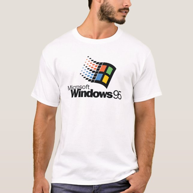 Vintage Fenster 95 T-Shirt (Vorderseite)