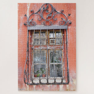 Vintage Fenster-Gitter Puzzle